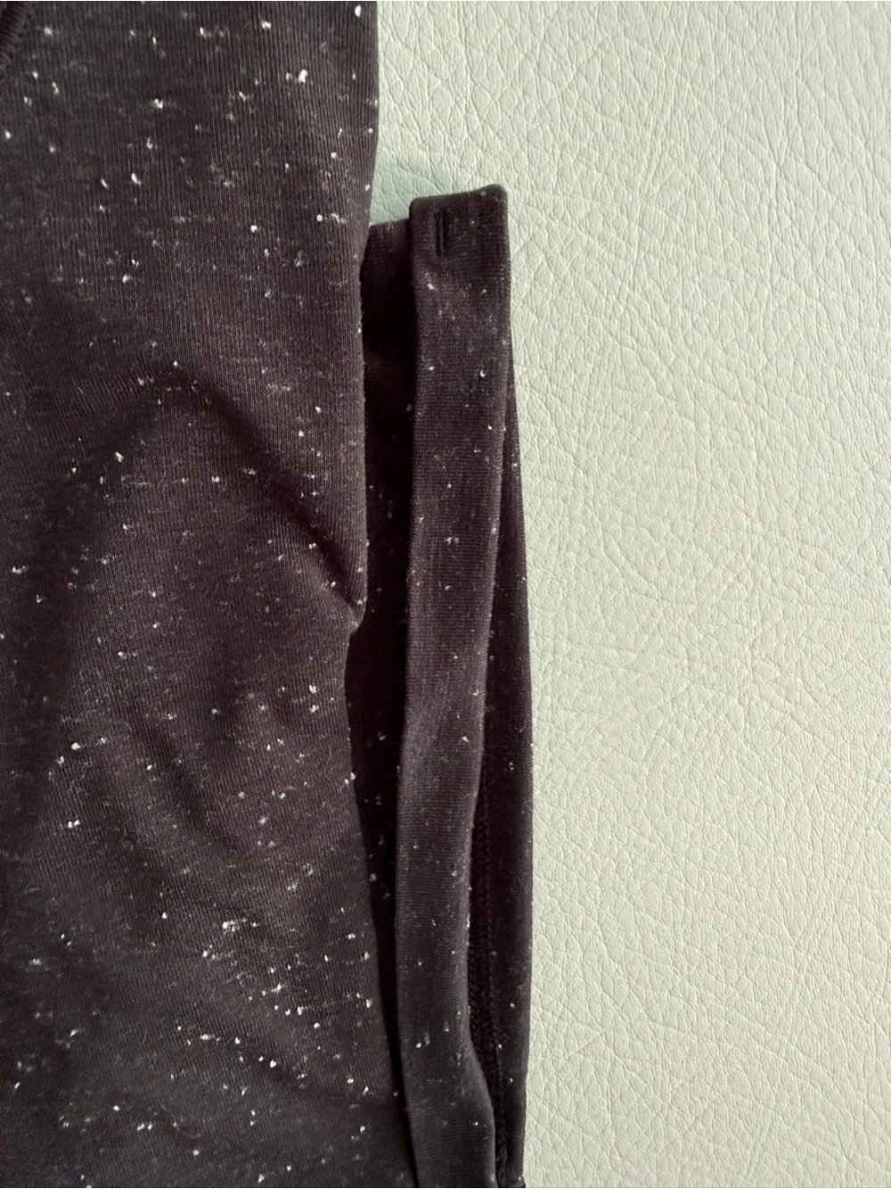 Lululemon Part Ways Tee Black Speckles and Open Back - Maybe size 8 No Tag W3BWJ